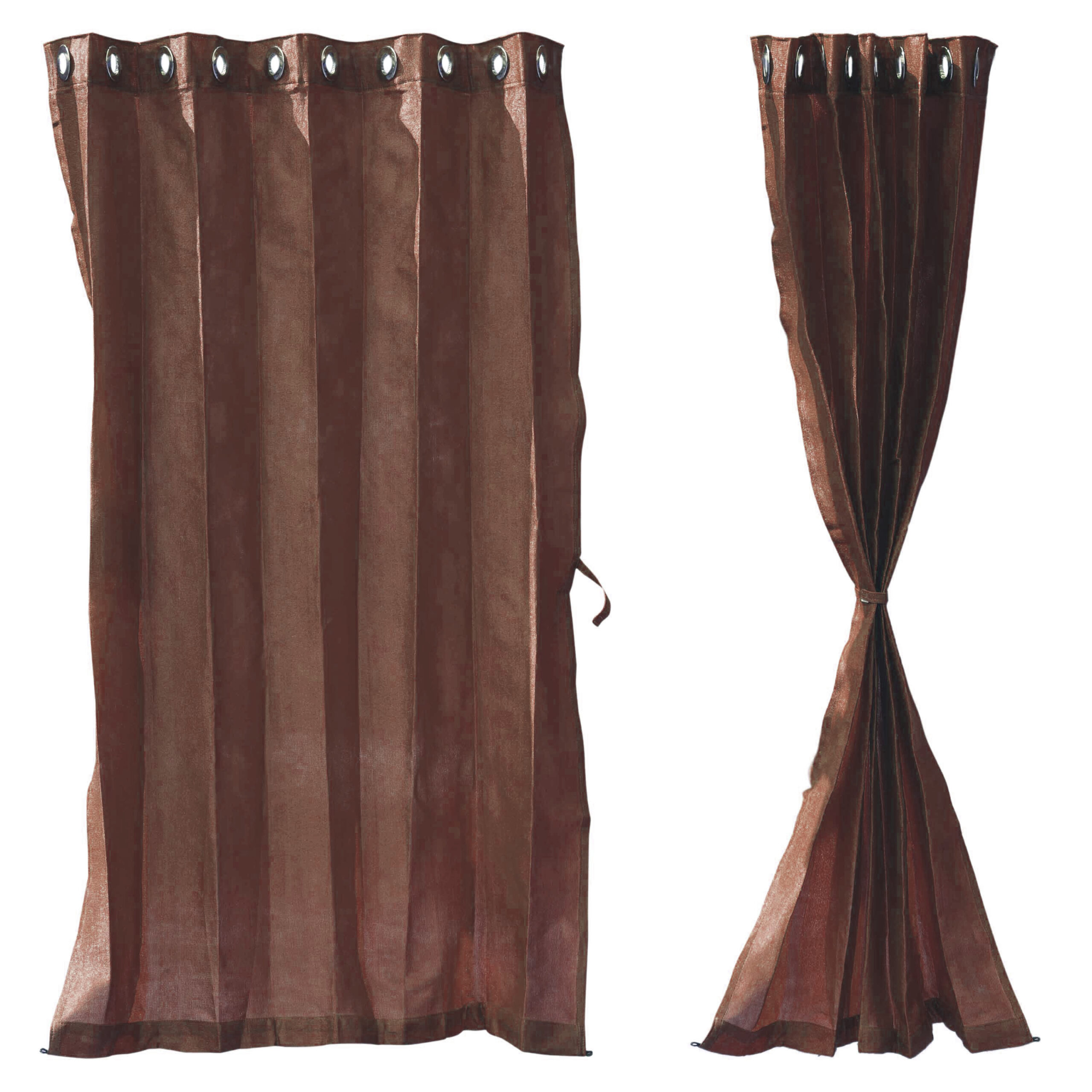 brown curtain