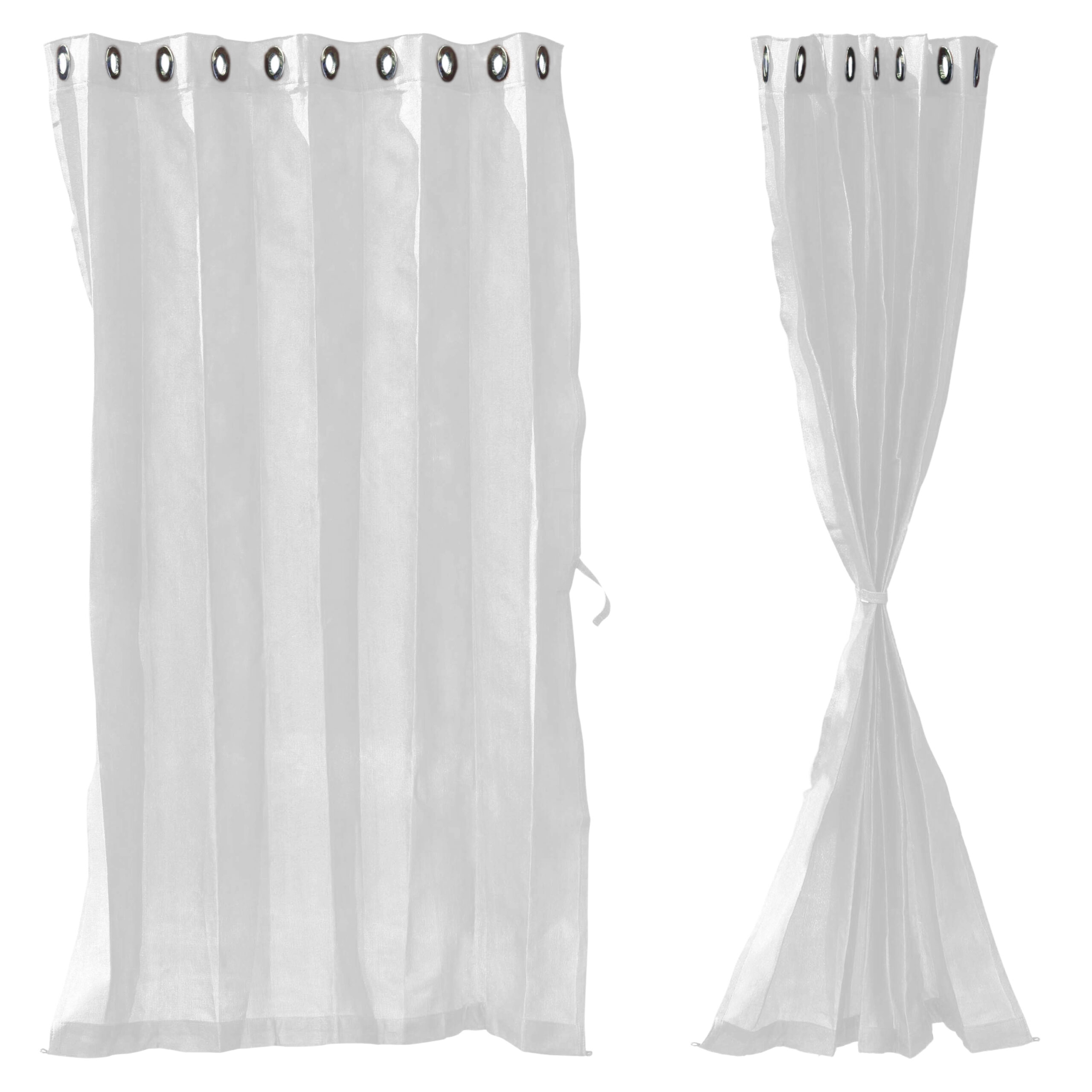 white curtain